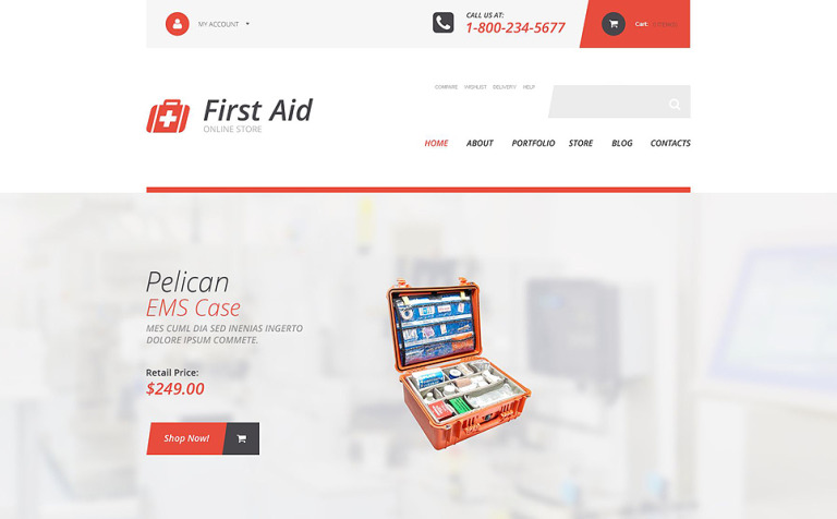 First Aid Supplies WPML ready WooCommerce Template Big Screenshot First Aid Supplies WooCommerce Theme New Screenshots BIG
