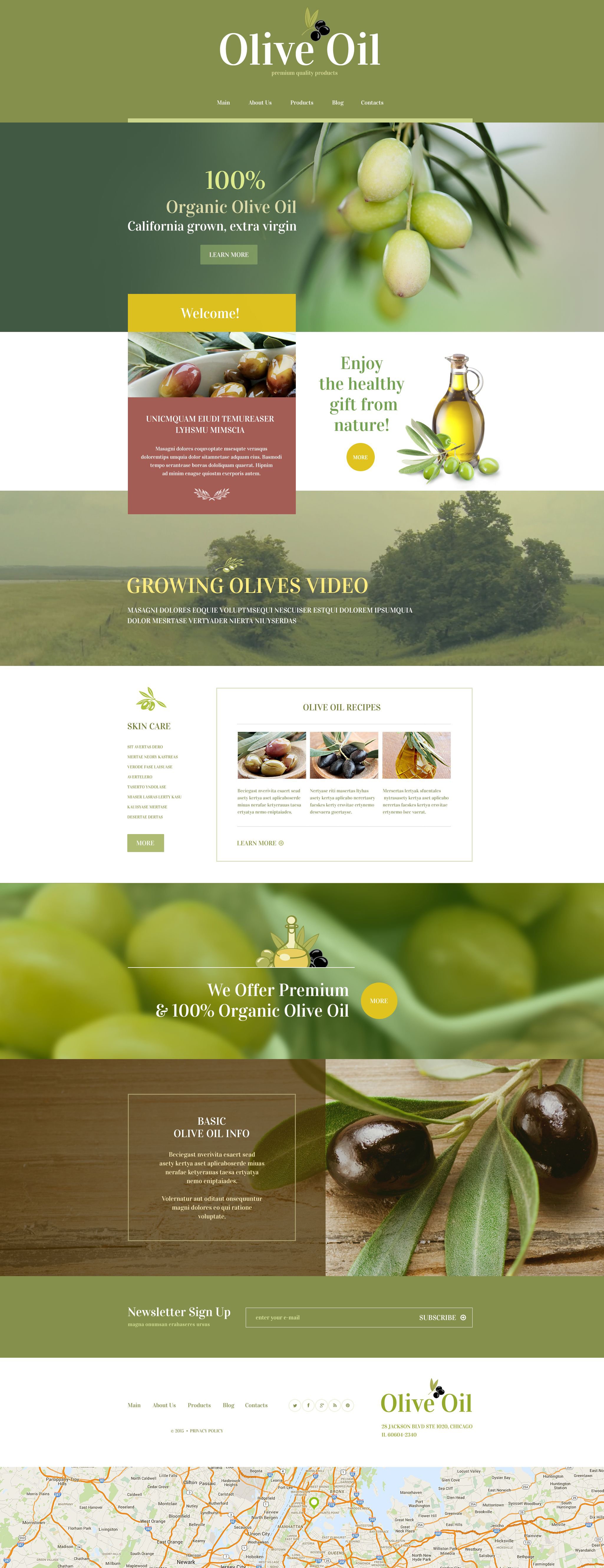 "Food Store" - адаптивний WordPress шаблон №55218