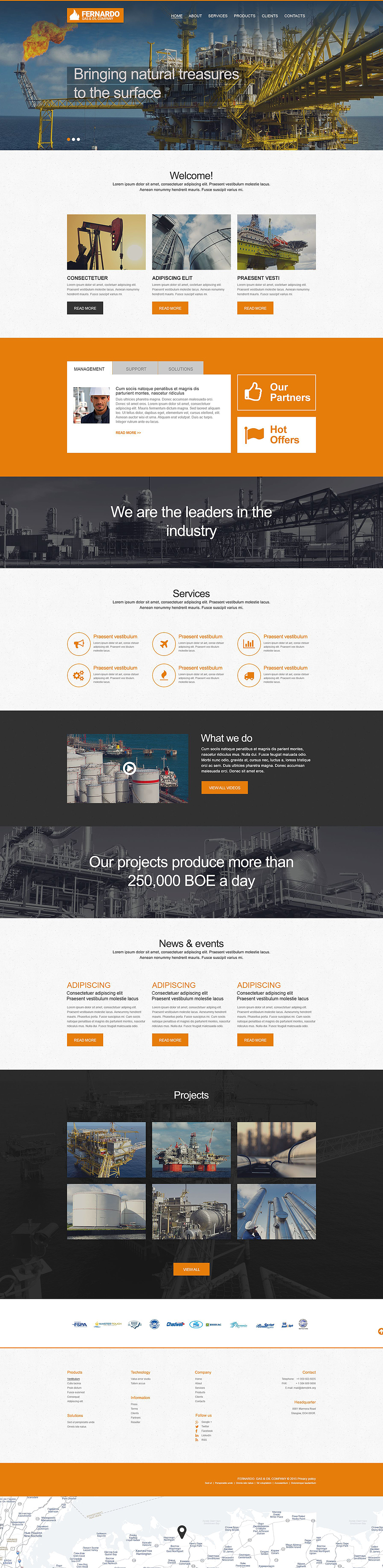 Gas & Oil Muse Template New Screenshots BIG