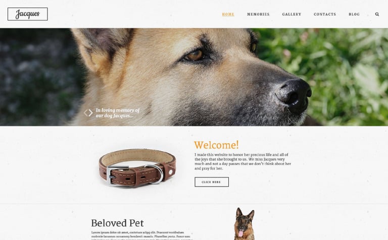 In Loving Memory Responsive Website Theme Big Screenshot In Loving Memory Website Template New Screenshots BIG