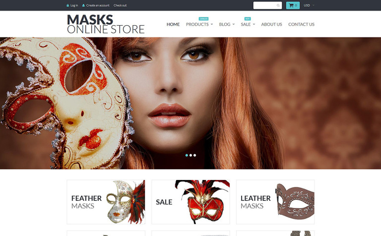 Masks Online Store Responsive Shopify Theme Big Screenshot Masks Online Store Shopify Theme New Screenshots BIG