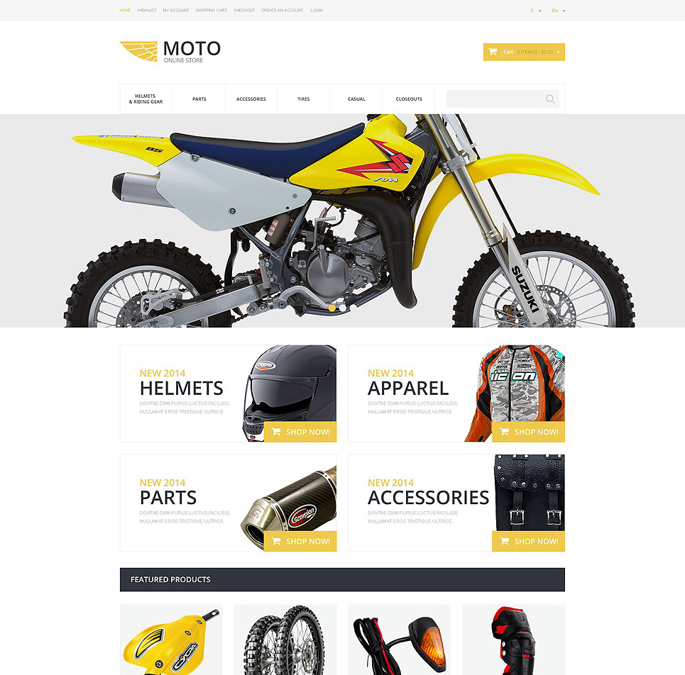 Moto Online Store osCommerce Theme Big Screenshot Moto Online Store OsCommerce Template New Screenshots BIG