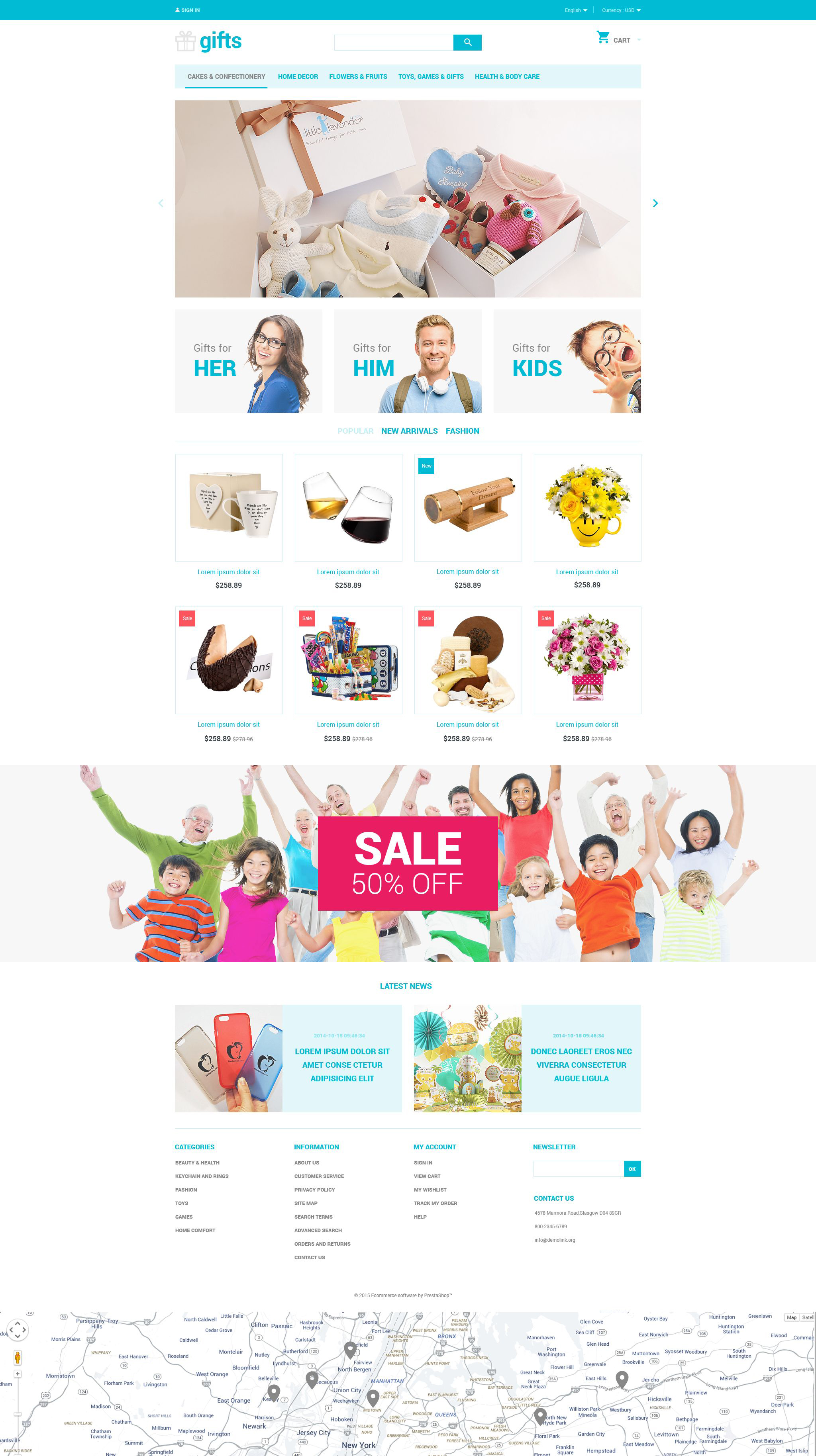 Responzivní PrestaShop motiv "Gifts" #55209 - screenshot
