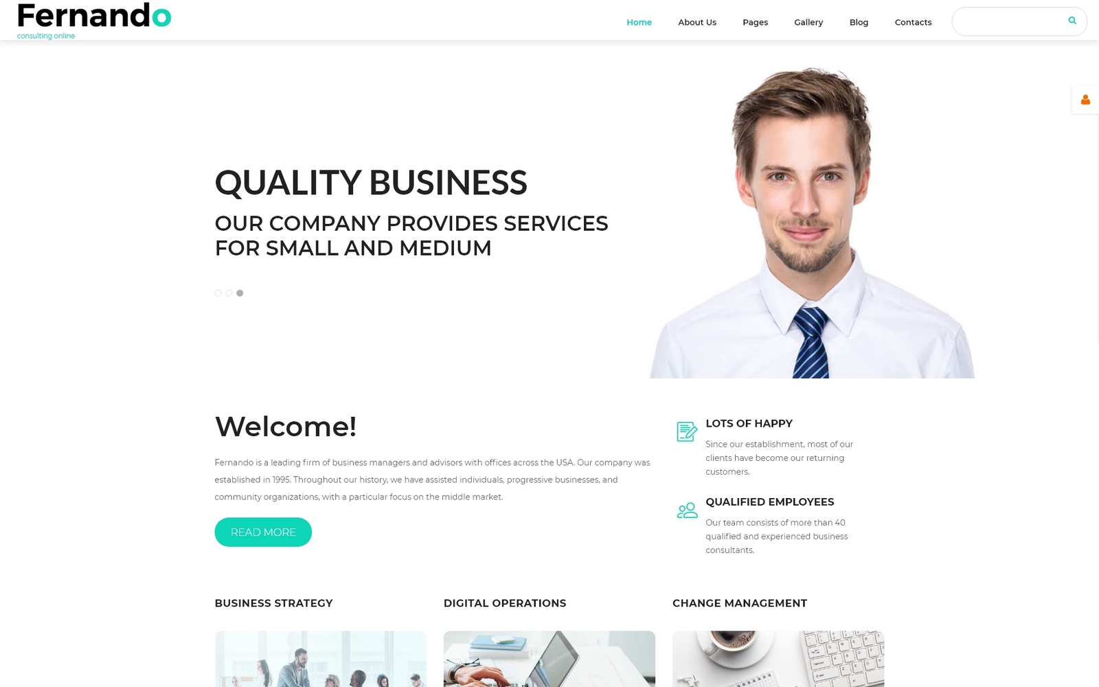 Reszponzív Fernando - Consulting Ready-to-Use Modern Joomla sablon 55249