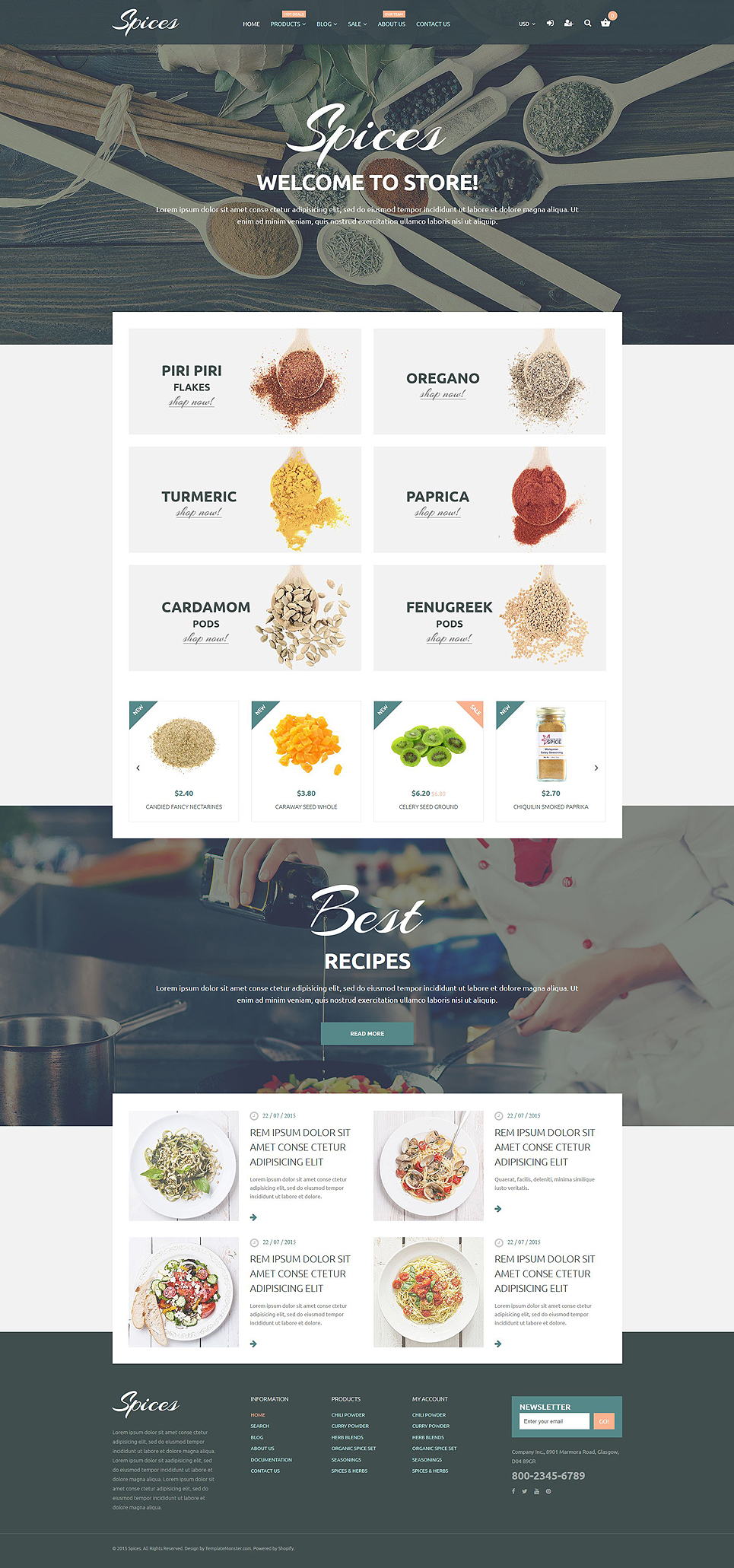 Spice Shop Responsive Shopify Theme New Screenshots BIG