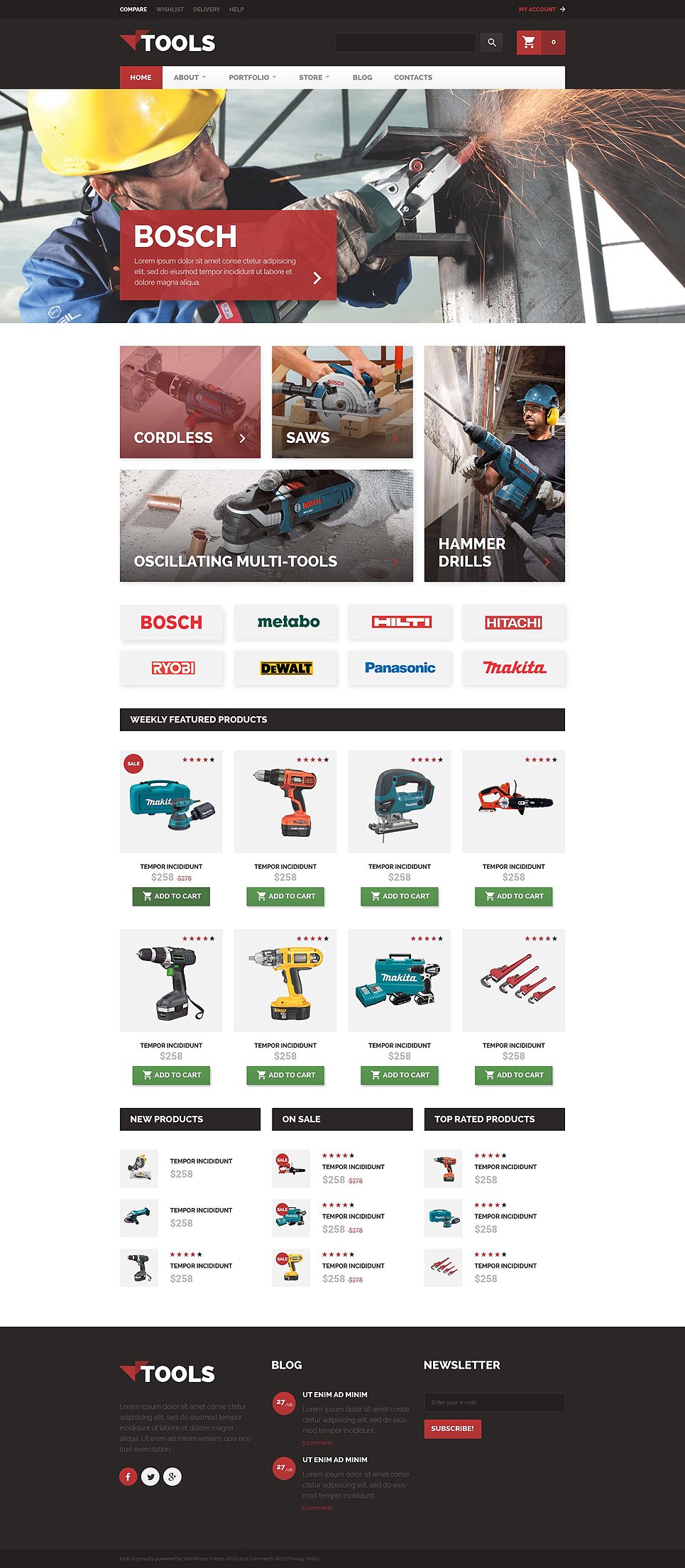 Tools WooCommerce Theme New Screenshots BIG