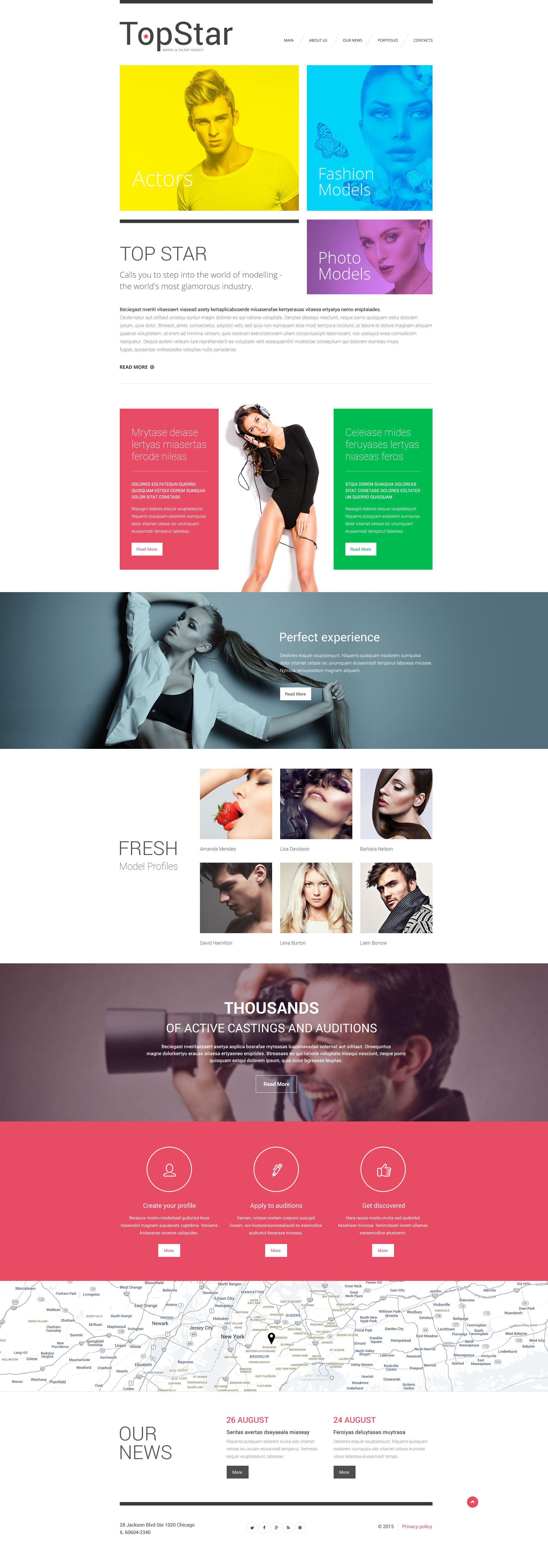 "Top Star" modèle web adaptatif #55276