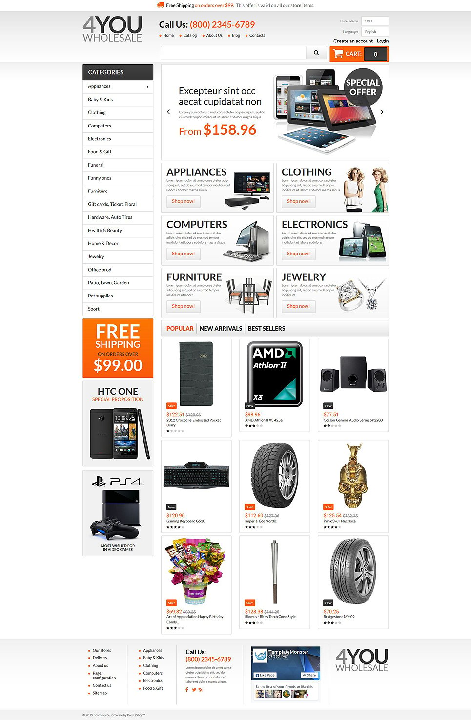 4You Wholesale PrestaShop Theme New Screenshots BIG