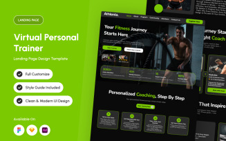 Athlenta – Virtual Trainer Landing Page