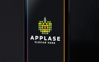 Colorful Pixel Dot Apple Logo