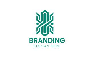 Letter X Building Logo-1037