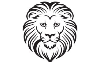 Logo design of a lion silhouette