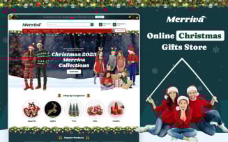 Merriva – Christmas Responsive Shopify Theme for eCommerce