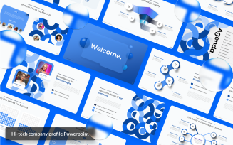 Company profile - Glassmorphic Powerpoint Presentation Template