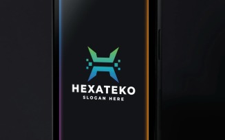 Digital Pixel Letter H Logo