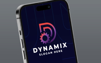 Engine of Progressive Motion Letter D Logo