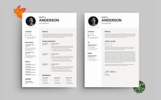 Clean Modern Resume CV Template