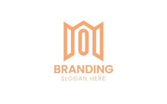 Letter M style building logo-1043