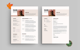 Modern Resume CV Templates Design