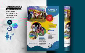 Printable Family Fun Day Flyer Template