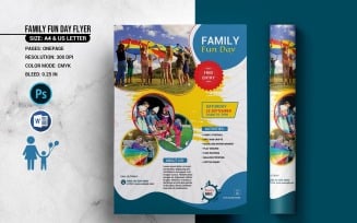 Printable Family Fun Day Flyer Template