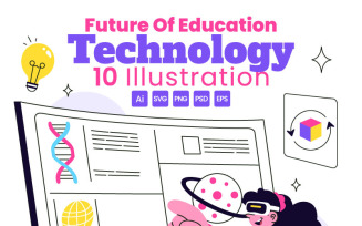 10 Future of Education Technology Illustration