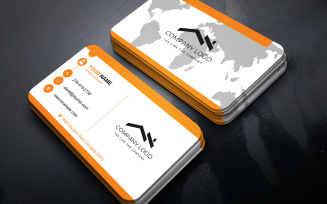 Minimal Clean Card | Visiting Card Template | E-Card Template