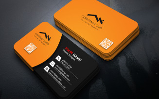 Minimal Professional Card | Visiting Card Template | E-Card Template