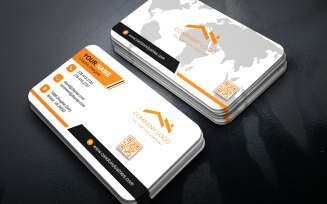 Modern Minimal Business Card | Visiting Card Template | E-Card Template
