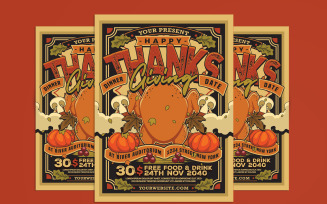 Thanksgiving Dinner Date Flyer