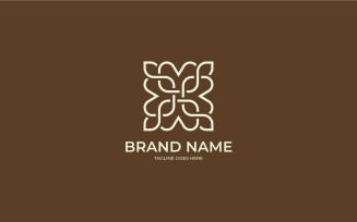 Botanical Leaf Flower Logo design Template