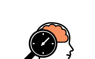 Brain Clock Concept: Subconscious Mind and Time