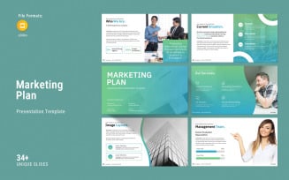 Digital Marketing Plan Google Slides Presentation Template.