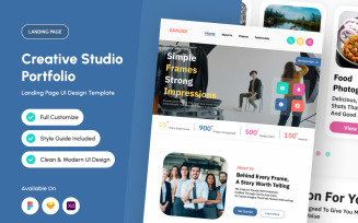 Ganjar Creative Studio Portfolio Landing Page