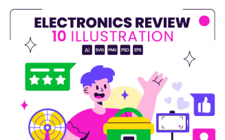 10 Electronics Review Illustration