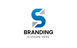 Letter S abstract shape logo-1052