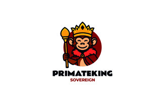 Mascot King Monkey Logo Design