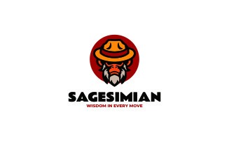 Mascot Monkey Character Logo Design