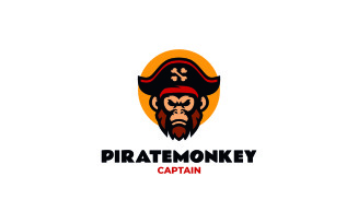 Mascot Pirate Monkey Logo Design