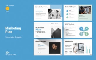 Professional Biz Plan Google Slides Presentation Template