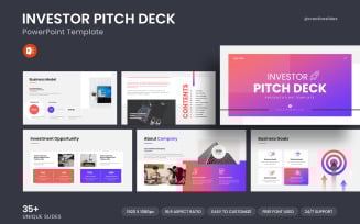 Startup Investor Pitch Deck PPTX Presentation Template