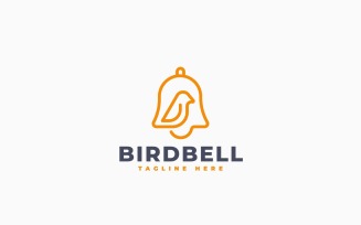 Bird Bell Logo Template Design