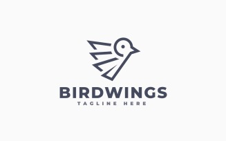 Bird Wings 5 Logo Template Design