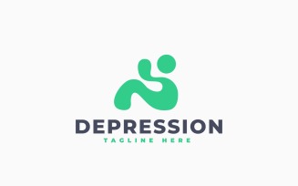 Depression Logo Template Design