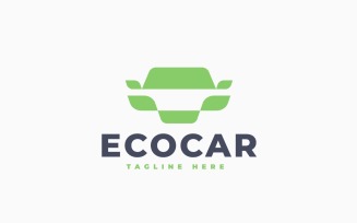 Eco Car Logo Template Design
