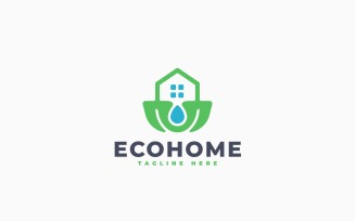 Eco House Logo Template Design