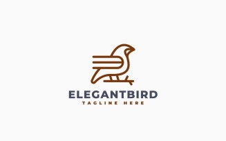 Elegant Bird Logo Template Design