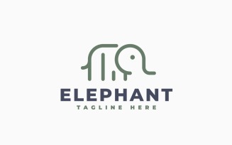 Elephant 3 Logo Template Design