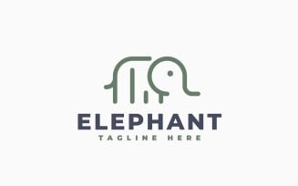 Elephant Modern Logo Template Design