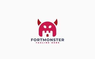 Fort Monster Logo Template Design